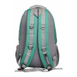 Aqsa ALB54 Stylish Laptop Bag (Green and Grey)